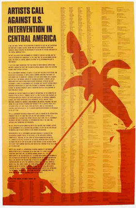 Item #5321 Artists Call Against U.S. Intervention in Central America. Claes Oldenburg