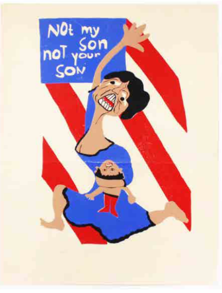 Item #5325 Not My Son Not Your Son. G. Lovett, Women Strike for Peace.