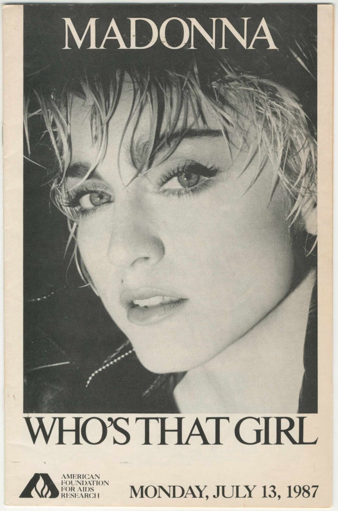 Item #5336 Madonna: Who’s That Girl? [AIDS education]. Malcolm Ater.