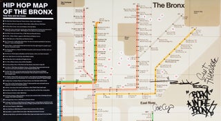 Item #5343 Hip Hop Map of the Bronx [Signed by Buddy Esquire, Grand Wizzard Theodore & Joe...
