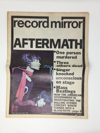 Item #5368 [Altamont Aftermath] Record Mirror, January 24, 1970