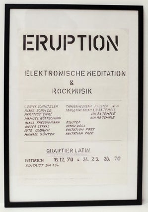 Item #5369 Eruption: Elektronische Meditation & Rockmusik. Conrad Schnitzler