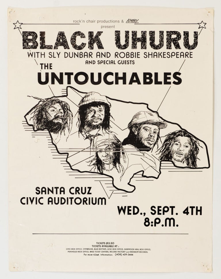 Item #5374 Black Uhuru, Sly Dunbar, Robbie Shakespeare, The Untouchables at Santa Cruz Civic Auditorium