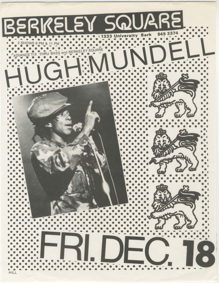 Item #5378 Hugh Mundell at Berkeley Square. Hugh Mundell.