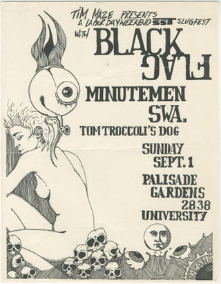 Item #5386 Black Flag, Minutemen, S.W.A., Tom Troccoli’s Dog. Black Flag