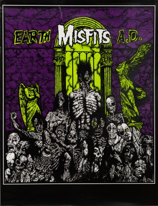 Item #5395 The Misfits Earth A.D. Poster. Mad Marc Rude, Marc Hoffman