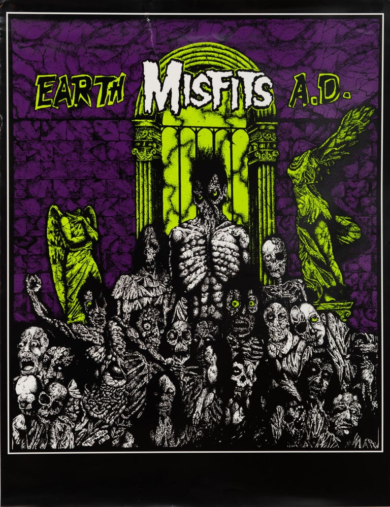 Item #5395 The Misfits Earth A.D. Poster. Mad Marc Rude, Marc Hoffman.