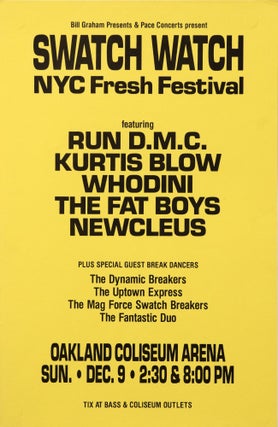 Item #5396 Run D.M.C., Kurtis Blow, Whodini, The Fat Boys, Newcleus at Oakland Coliseum Arena....