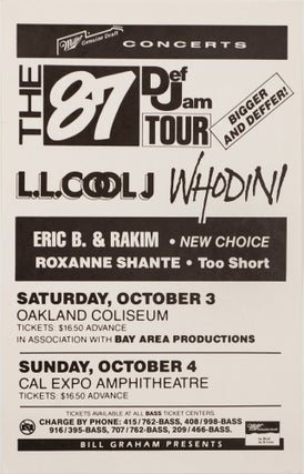 Item #5397 The 87 Def Jam Tour: L.L. Cool J, Whodini, Eric B. & Rakim, New Choice, Roxanne...