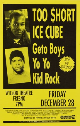 Item #5398 Too $hort, Ice Cube, Ghetto Boys, Yo Yo, Kid Rock at Wilson Theatre. Ice Cube Too...