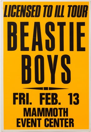 Item #5401 Beastie Boys Licensed to Ill Tour at Mammoth Event Center. Beastie Boys