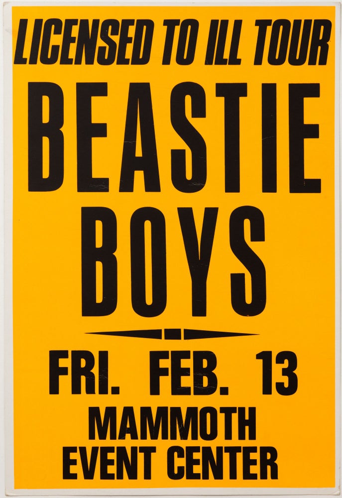 Item #5401 Beastie Boys Licensed to Ill Tour at Mammoth Event Center. Beastie Boys.