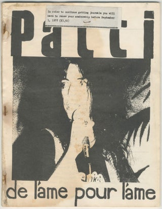 Item #5416 Patti: de láme pour láme nos. 5 and 6. Patti Smith