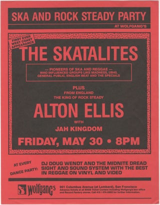 Item #5424 The Skatalites First Ever West Coast Experience at Wolfgang’s. Skatalites