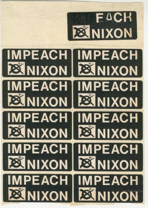 Item #5441 Impeach Nixon / Fuck Nixon [Sticker Set