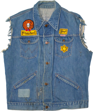 Item #5459 President, Jew & Property of Jew [Two Outlaw Biker Vests