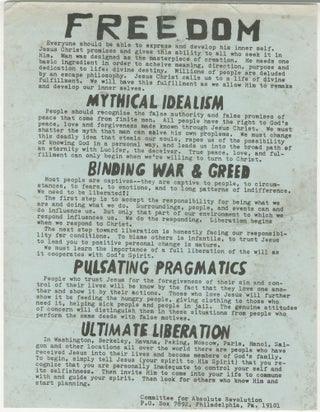 Item #5495 Freedom / Mythical Idealism / Binding War & Greed / Pulsating Pragmatics /...