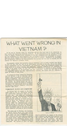 Student Peace Union: An Introduction [with] What Went Wrong in Vietnam?