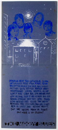 Item #5547 The Moody Blues Poster [Original Handmade Fan Art