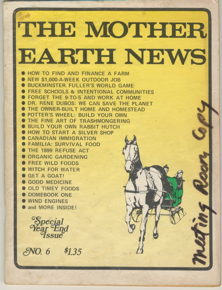 Item #5573 The Mother Earth News, no. 6, November 1970