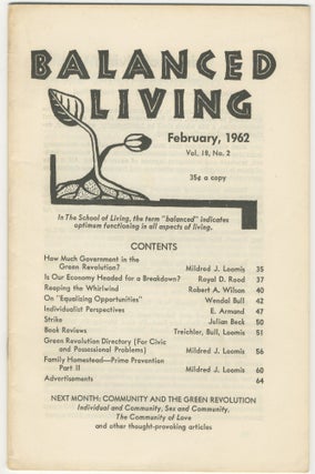 Item #5580 Balanced Living, vol. 18, no. 2