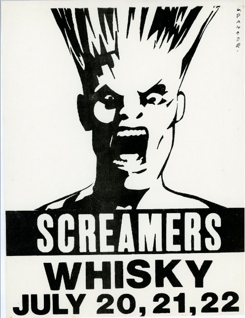 Item #5605 Screamers at the Whisky: July 20, 21, 22. Gary Panter.