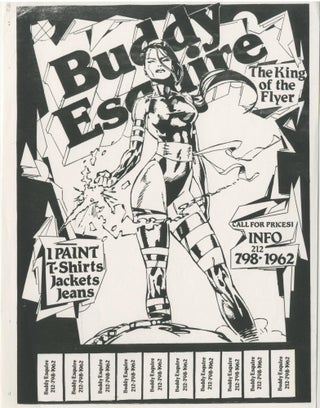 Item #5610 Buddy Esquire The King of the Flyer, I Paint T-Shirts, Jackets, Jeans. Buddy Esquire