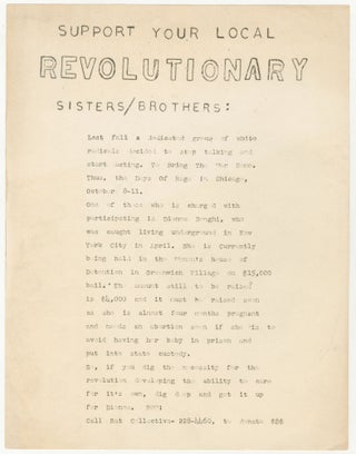Item #5641 Support Your Local Revolutionary Sisters/Brothers