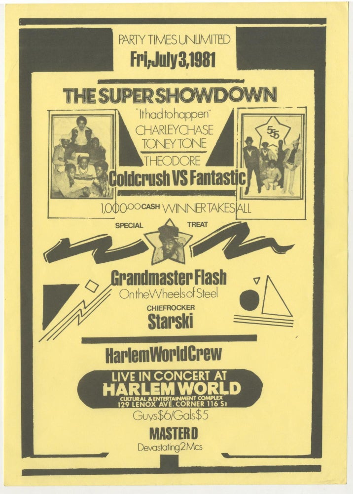 Item #5651 The Super Showdown: Coldcrush VS Fantastic [early recorded rap battle]
