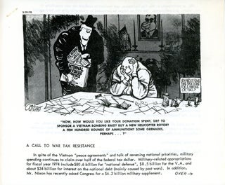 Item #5666 A Call to War Tax Resistance
