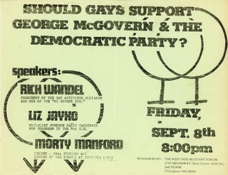Item #5671 Should Gays Support George McGovern & the Democratic Party?