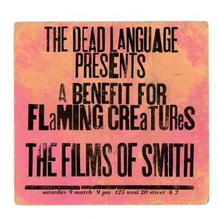 Item #5676 A Benefit for Flaming Creatures [first public screening