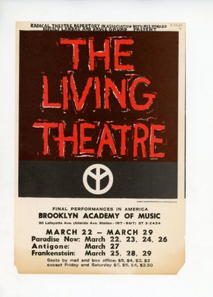 Item #5681 The Living Theatre: Final Performances in America