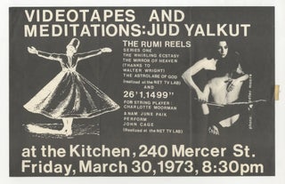Item #5696 [Nam June Paik, John Cage] Videotapes and Meditations: Jud Yalkut