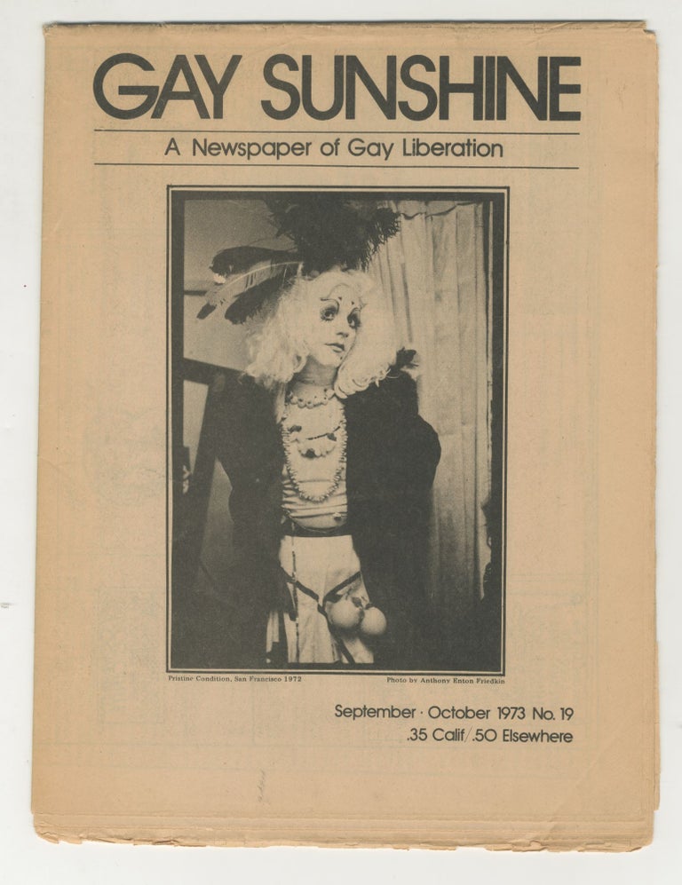 Item #5728 Gay Sunshine: A Journal of Gay Liberation, No. 19
