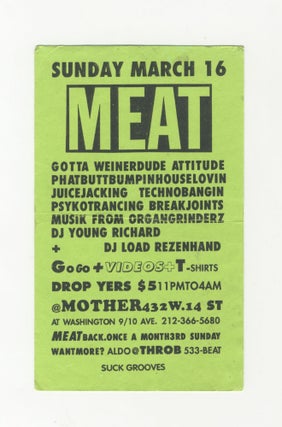 MEAT Party Flyer