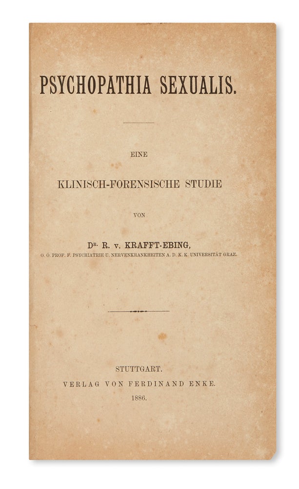 Item #5751 [Krafft-Ebing, Early Sexology] Psychopathia Sexualis. Richard von Krafft-Ebing.