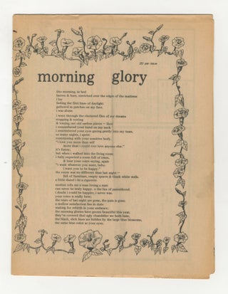 Item #5779 Morning Glory, Vol. 1 No.1