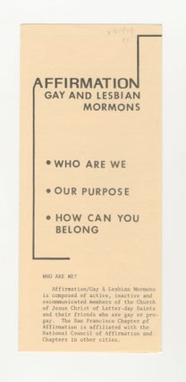 Affirmation: Gay & Lesbian Mormons