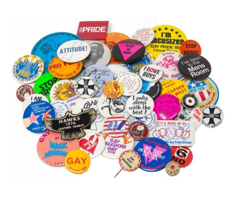Item #5796 LGBTQ Pinback Button Collection [ca. 1970-1985]