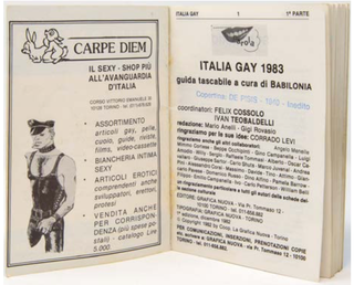 Italia Gay 1983 Pocket Guide
