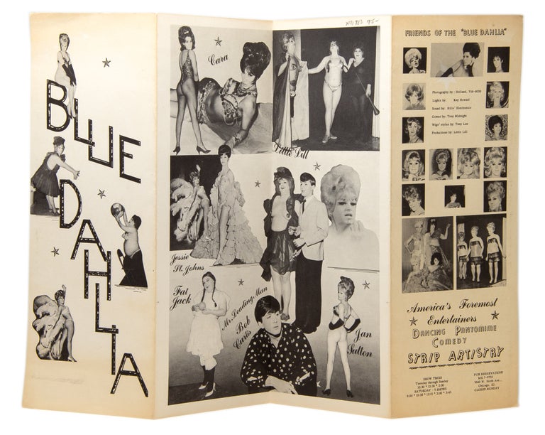 Item #5822 The Blue Dahlia [drag show poster and program]