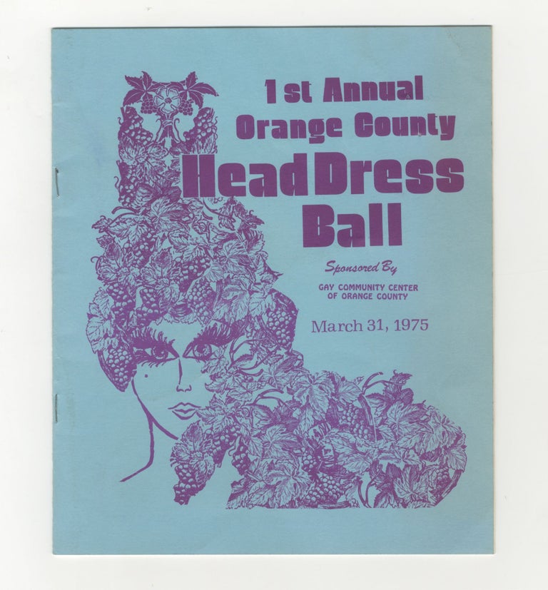 Item #5825 Program for The First Annual Orange County Headdress Ball