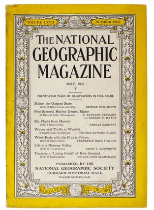 [Surfing, Tom Blake, Amelia Earhart] National Geographic Magazine Vol. LXVII, No. 5, May, 1935