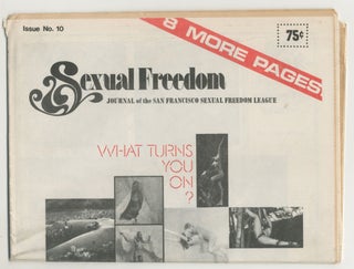 Item #5855 Sexual Freedom: The Journal of the San Francisco Sexual Freedom League, Issue 10. ed...