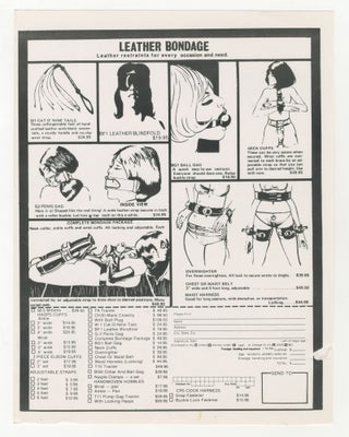 Item #5873 Leather Bondage Catalog