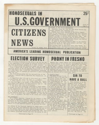 Item #5876 Citizens News, vol. IV, no. 3