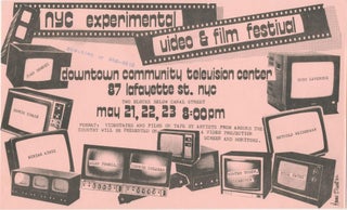 Item #5894 NYC Experimental Video & Film Festival. Maureen?, Blewitt