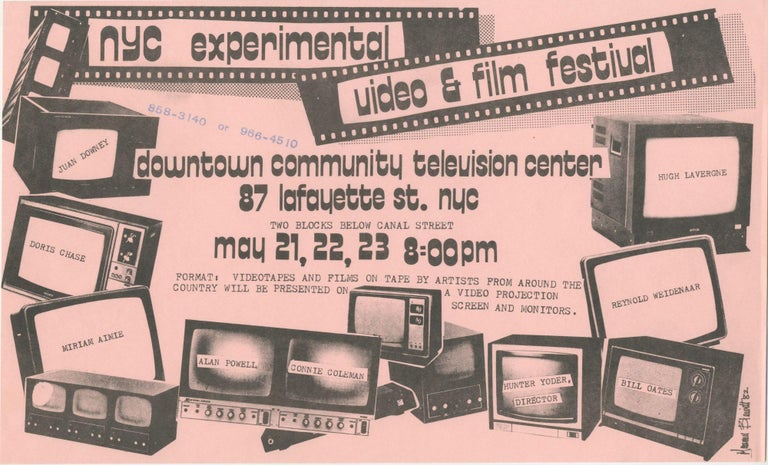 Item #5894 NYC Experimental Video & Film Festival. Maureen?, Blewitt.