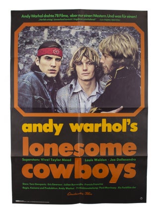 Item #5907 Andy Warhol’s Lonesome Cowboys [German Release Poster
